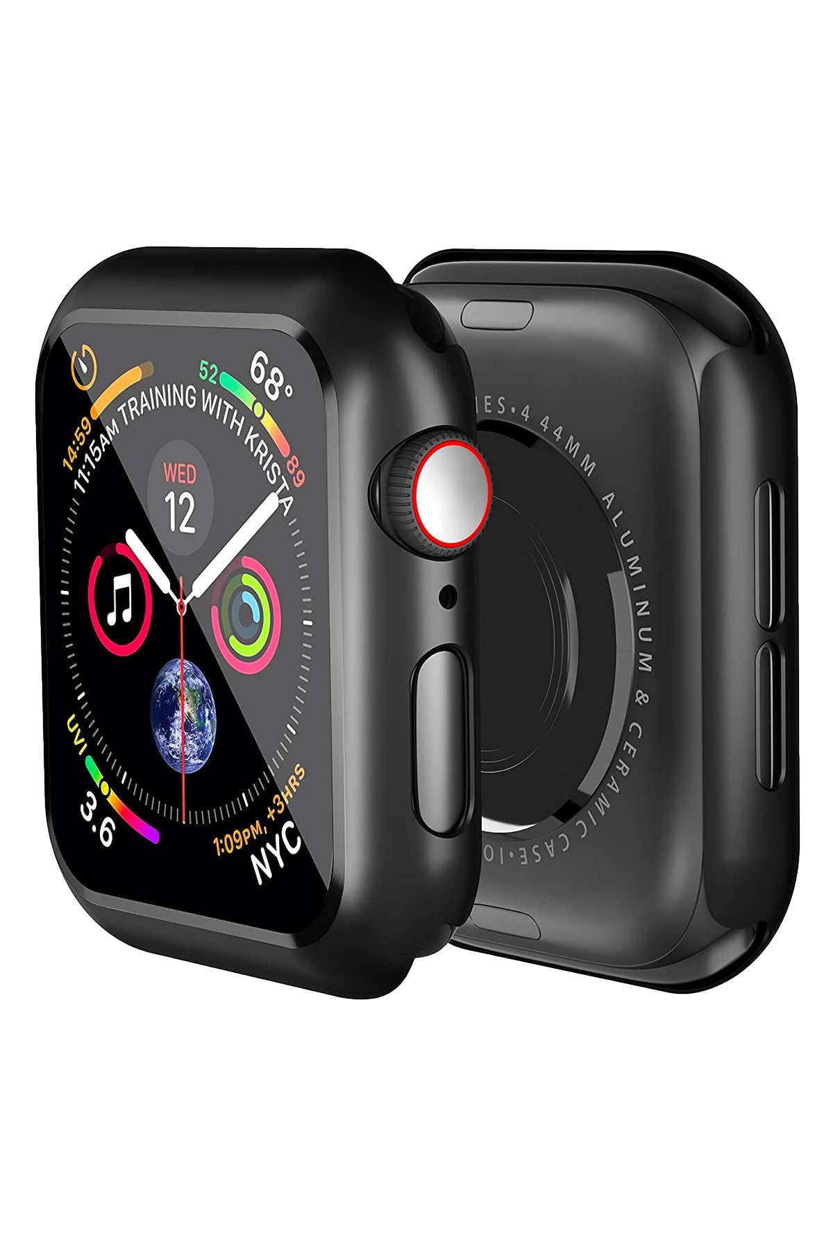 Apple Watch Uyumlu Ekran Koruyucu Kasa Siyah