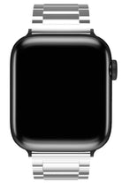 Apple Watch Uyumlu Gloss Loop Çelik Kordon Gümüş Gri
