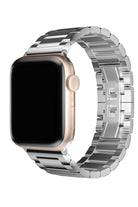 Apple Watch Uyumlu Gloss Loop Çelik Kordon Gümüş Gri