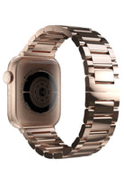 Apple Watch Uyumlu Gloss Loop Çelik Kordon Rose Gold
