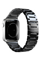 Apple Watch Uyumlu Gloss Loop Çelik Kordon Siyah