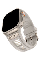 Apple Watch Uyumlu Hexagon Loop Silikon Kordon Starlight