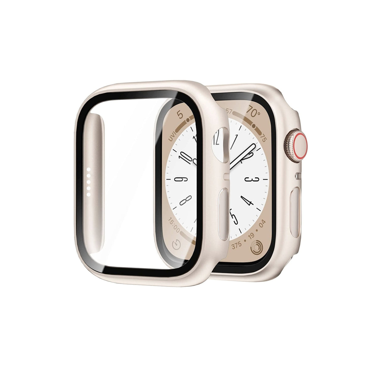 Apple Watch Uyumlu Ekran Koruyucu Kasa Starlight