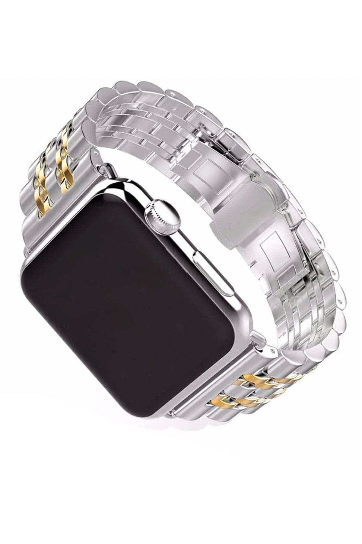 Apple Watch Uyumlu Klasik Çelik Loop Kordon Gold