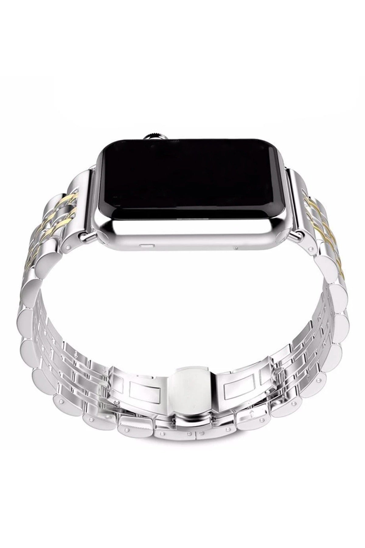 Apple Watch Uyumlu Klasik Çelik Loop Kordon Gold
