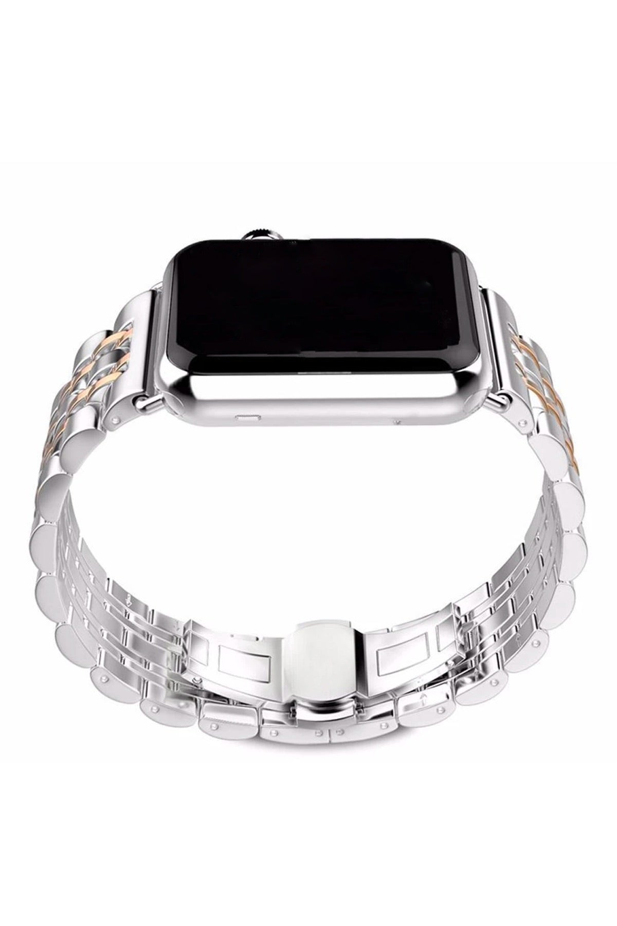 Apple Watch Uyumlu Klasik Çelik Loop Kordon Rose Gold