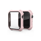 Apple Watch Uyumlu Köşe Korumalı Ekran Koruyucu Kasa Pink Sand