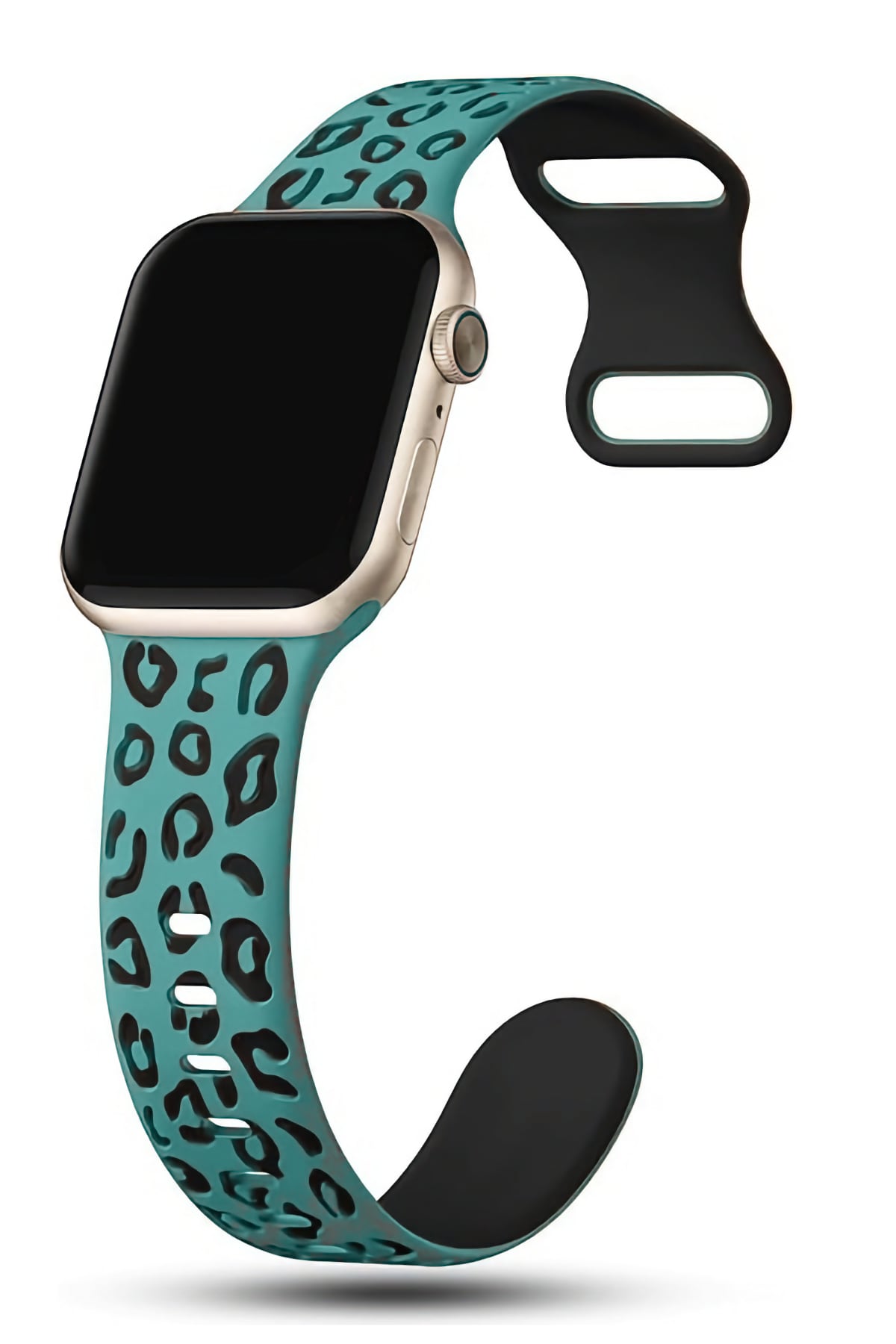Apple Watch Uyumlu Leoline Silikon Spor Kordon Aqua Night