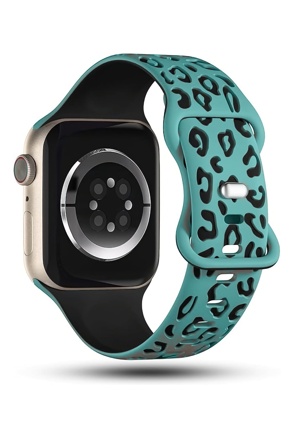 Apple Watch Uyumlu Leoline Silikon Spor Kordon Aqua Night