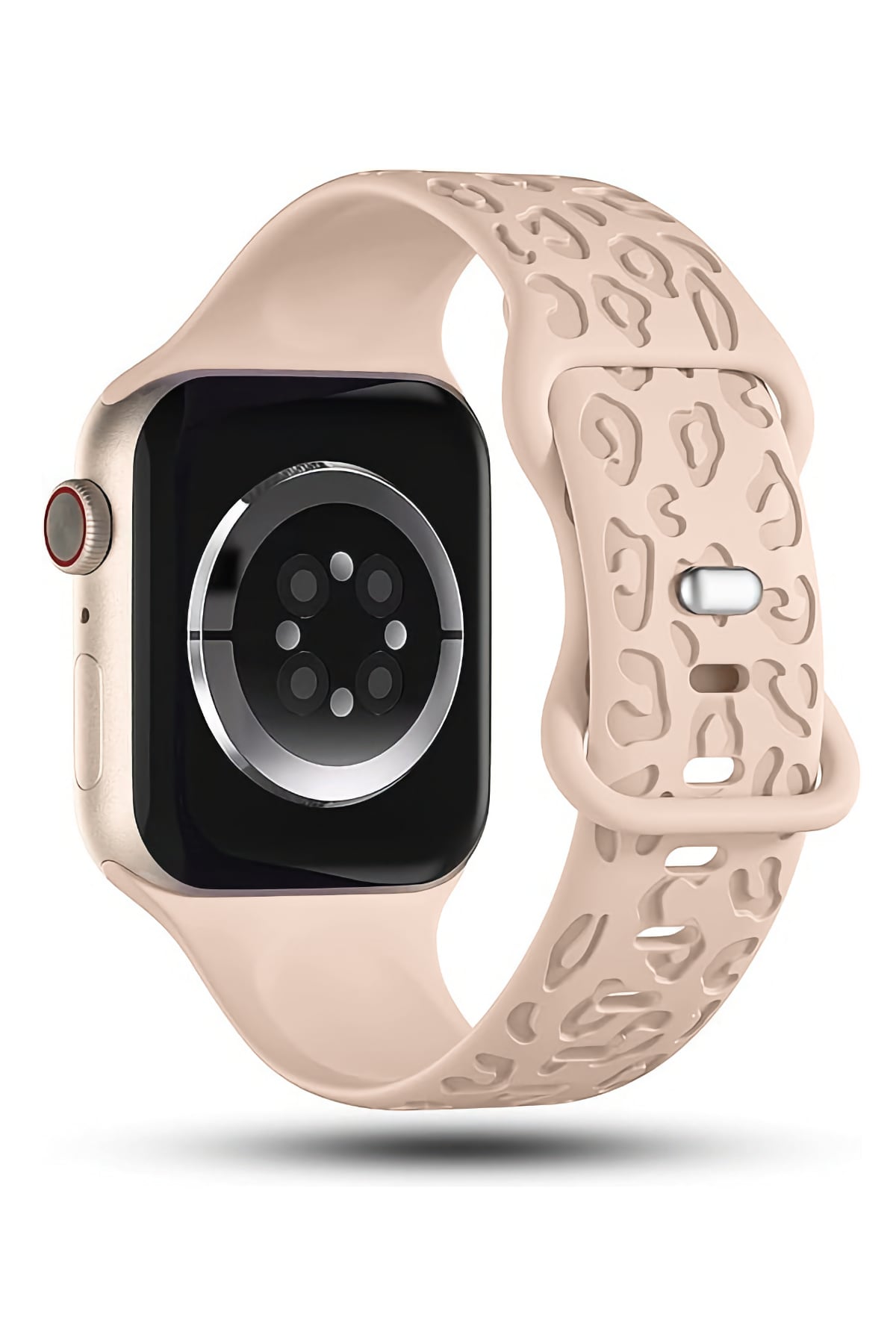Apple Watch Uyumlu Leoline Silikon Spor Kordon Blush Sand