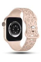 Apple Watch Uyumlu Leoline Silikon Spor Kordon Blush Sand