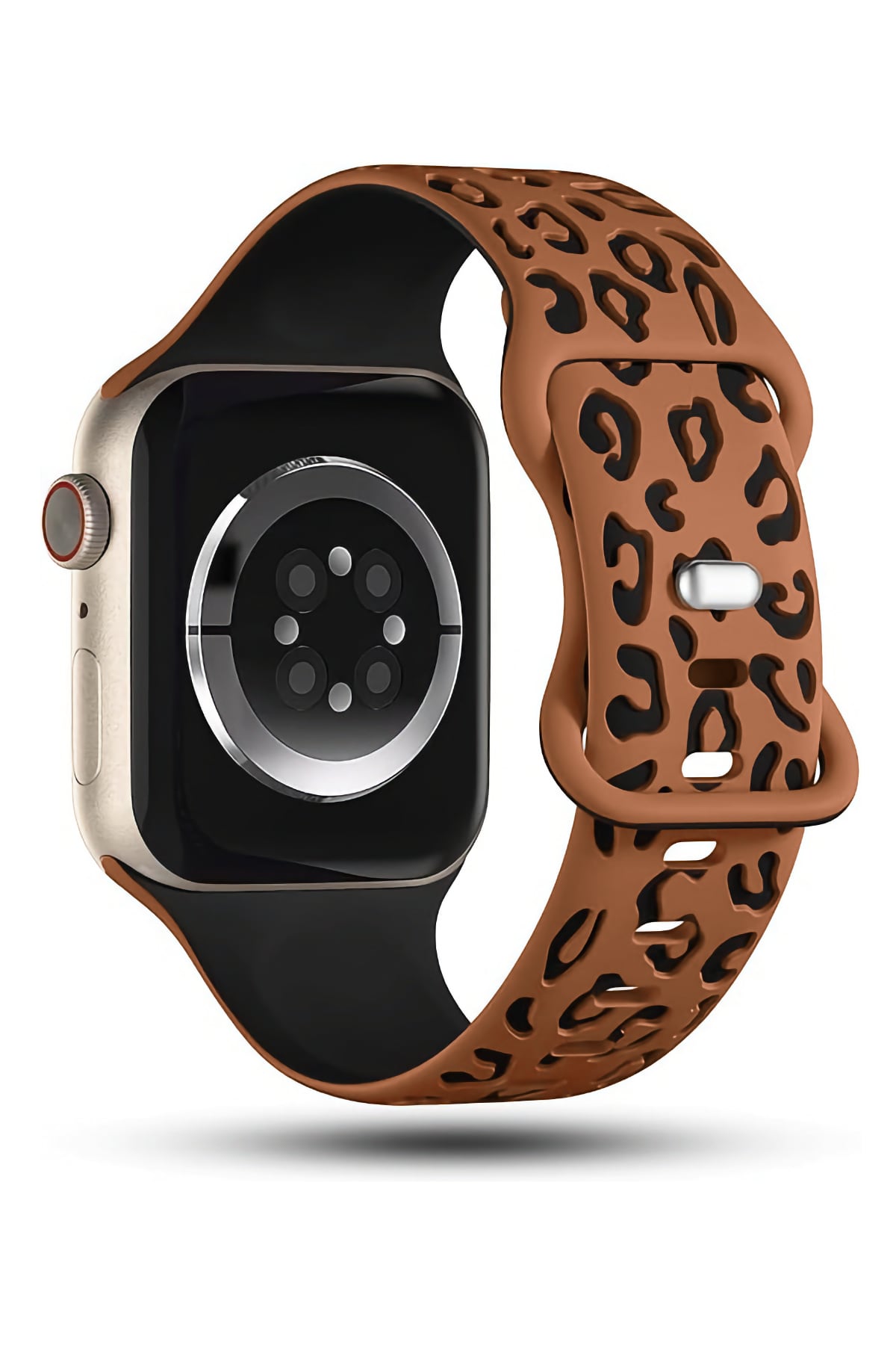 Apple Watch Uyumlu Leoline Silikon Spor Kordon Ebony Cocoa