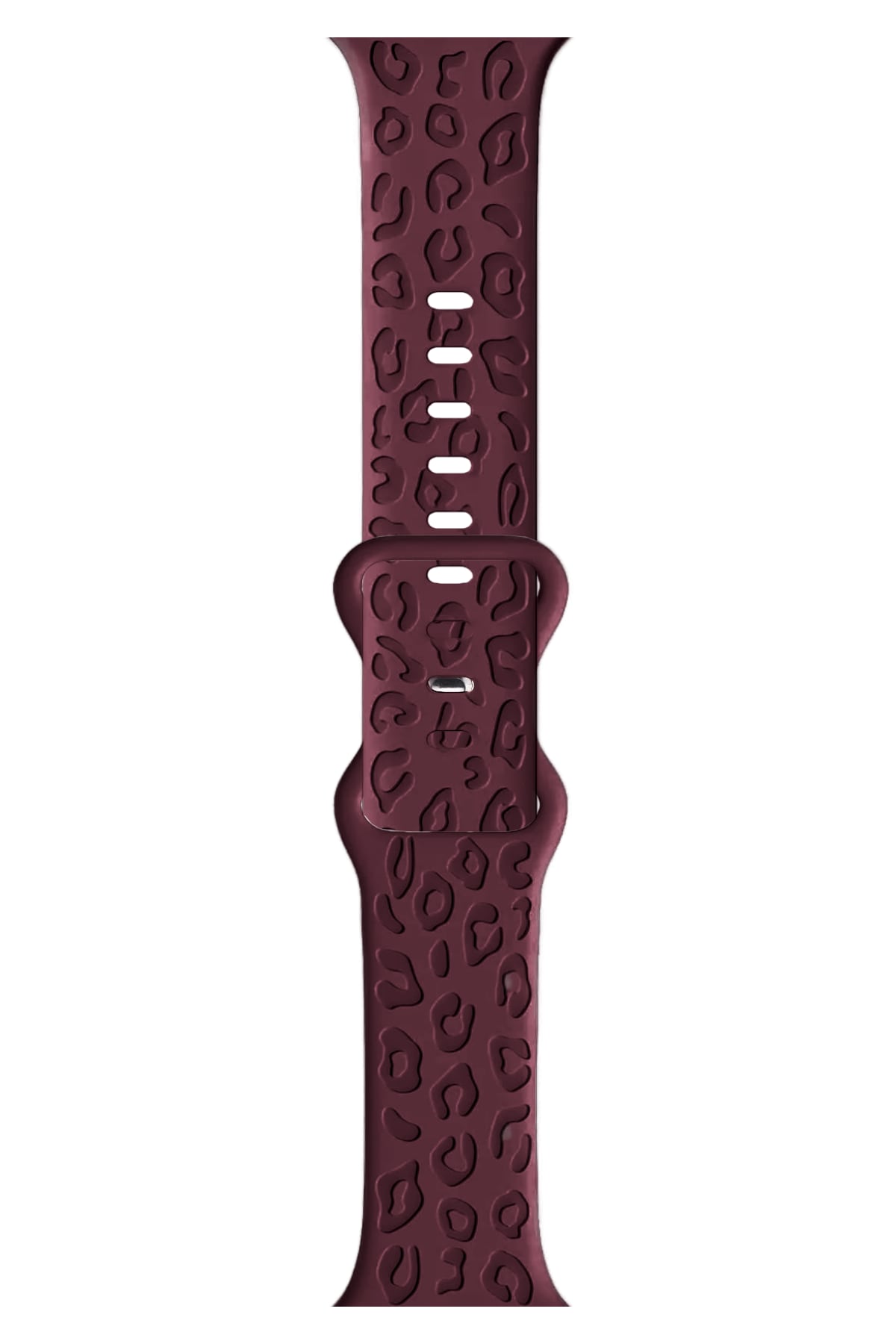 Apple Watch Uyumlu Leoline Silikon Spor Kordon Merlot