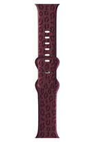 Apple Watch Uyumlu Leoline Silikon Spor Kordon Merlot