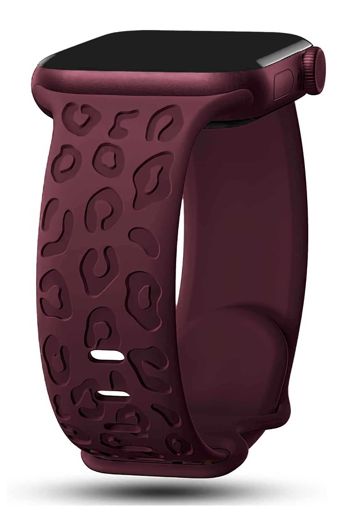 Apple Watch Uyumlu Leoline Silikon Spor Kordon Merlot