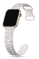 Apple Watch Uyumlu Leoline Silikon Spor Kordon Pearl Frost