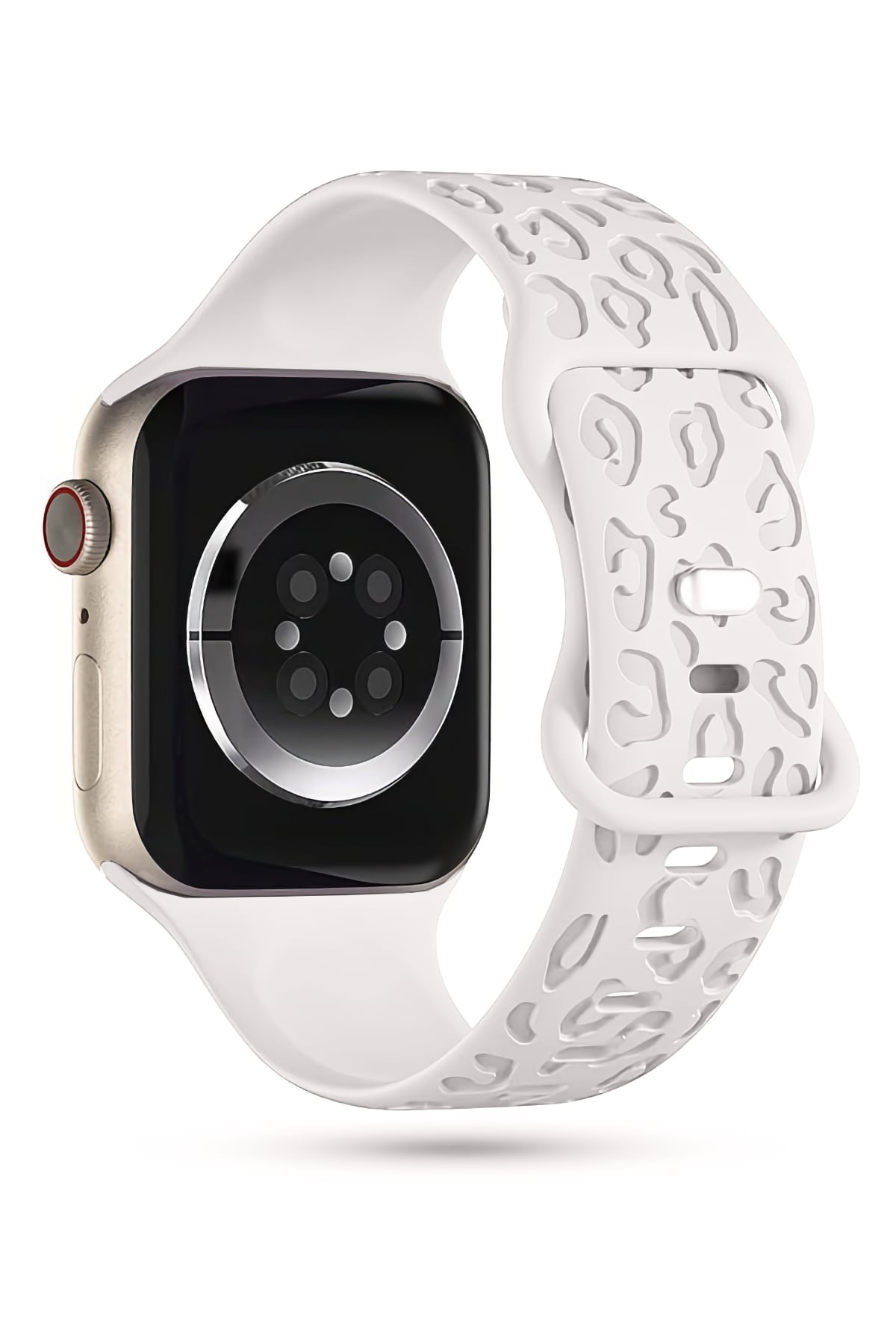 Apple Watch Uyumlu Leoline Silikon Spor Kordon Pearl Frost