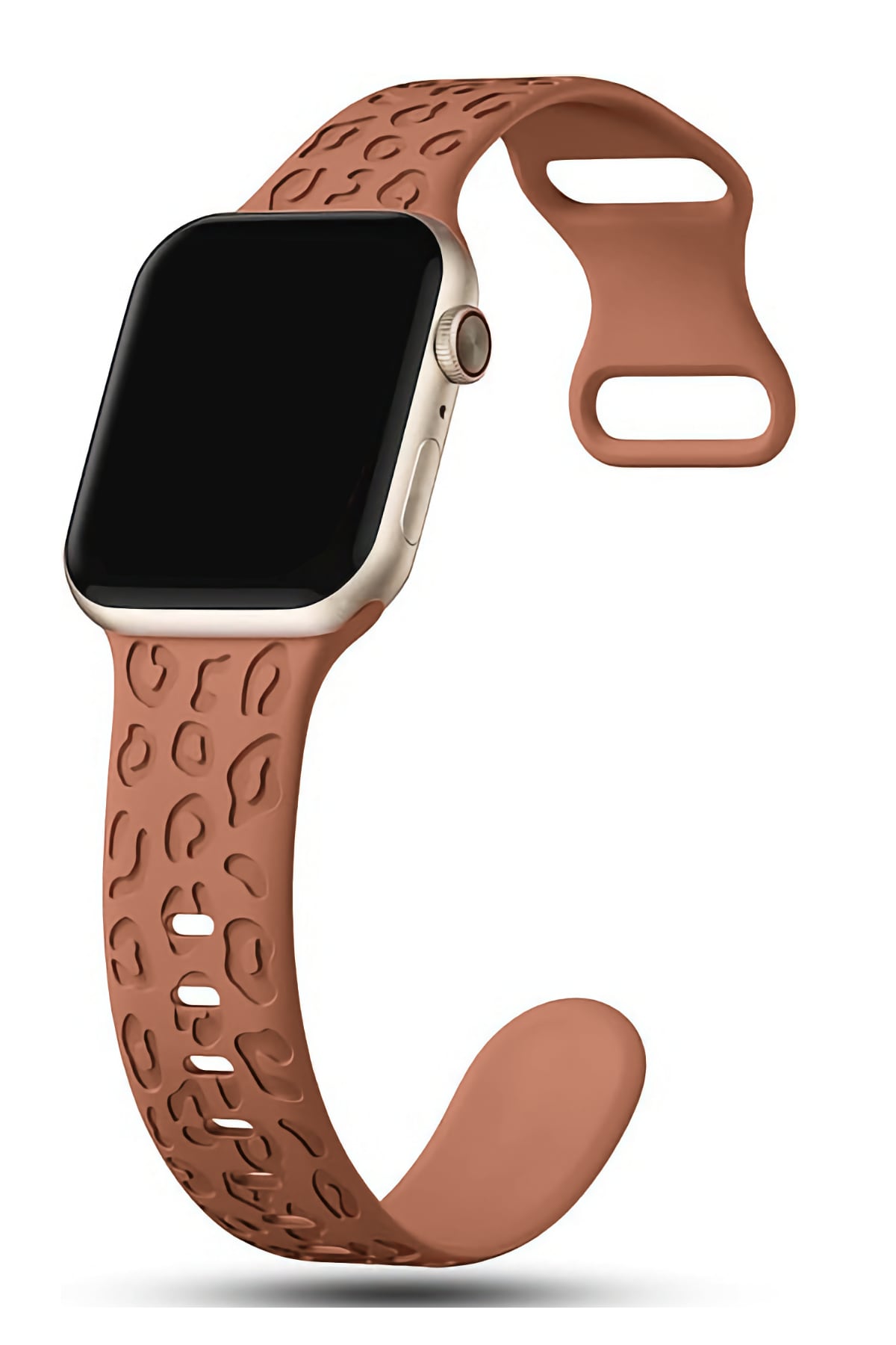 Apple Watch Uyumlu Leoline Silikon Spor Kordon Terracotta Glow