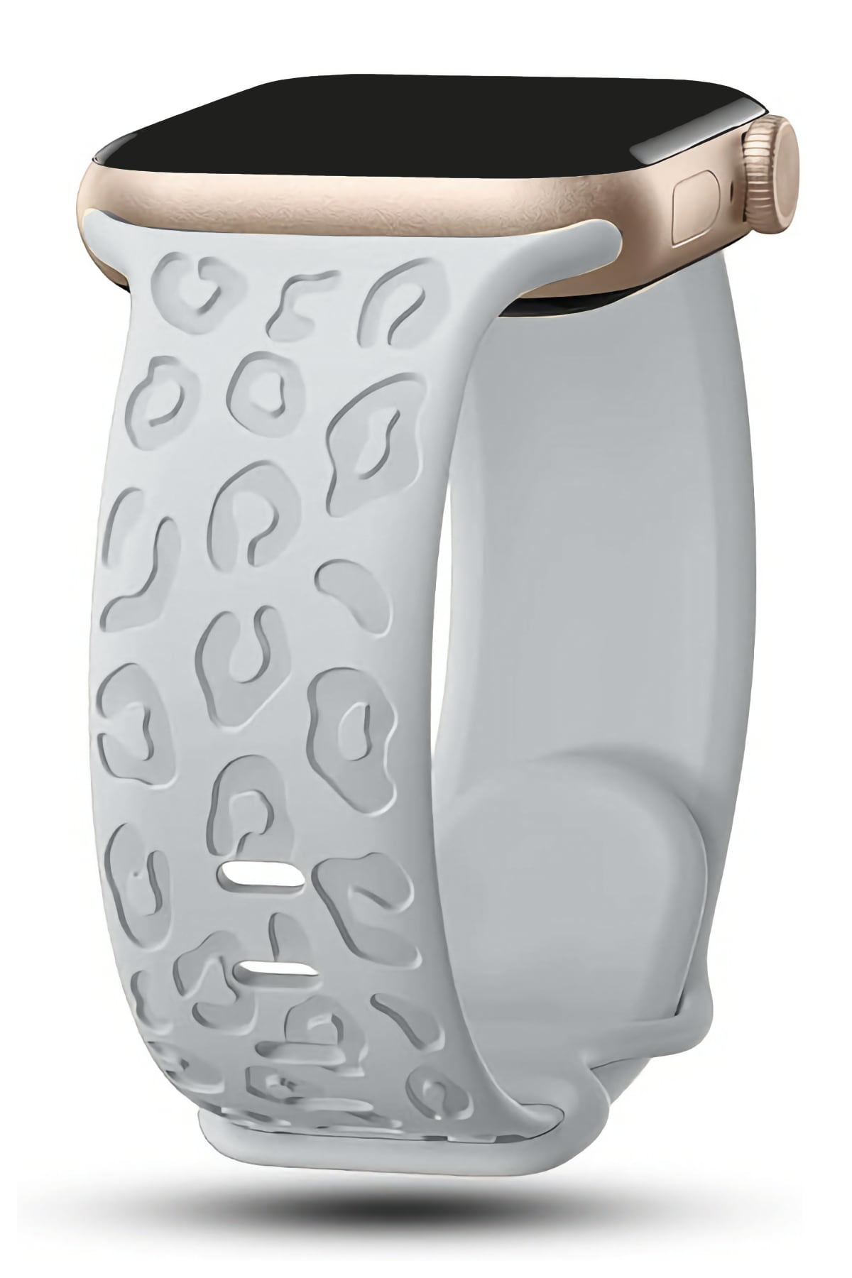 Apple Watch Uyumlu Leoline Silikon Spor Kordon Silver Haze