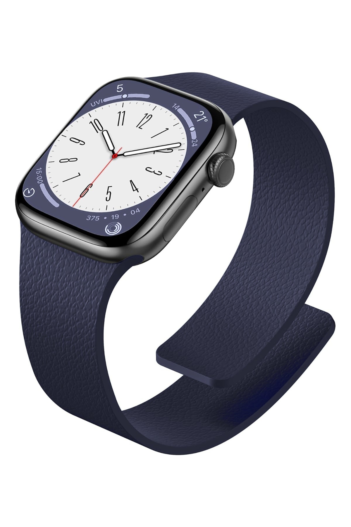 Apple Watch Uyumlu Magflex Manyetik Silikon Kordon Midblue