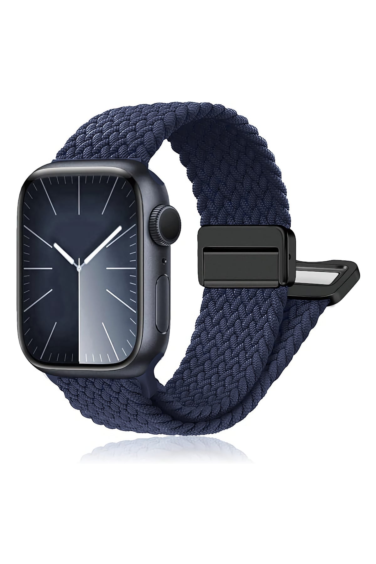 Apple Watch Uyumlu Manyetik Tokalı Örgü Loop Kordon Nocturne