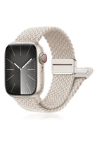 Apple Watch Uyumlu Manyetik Tokalı Örgü Loop Kordon Starlight