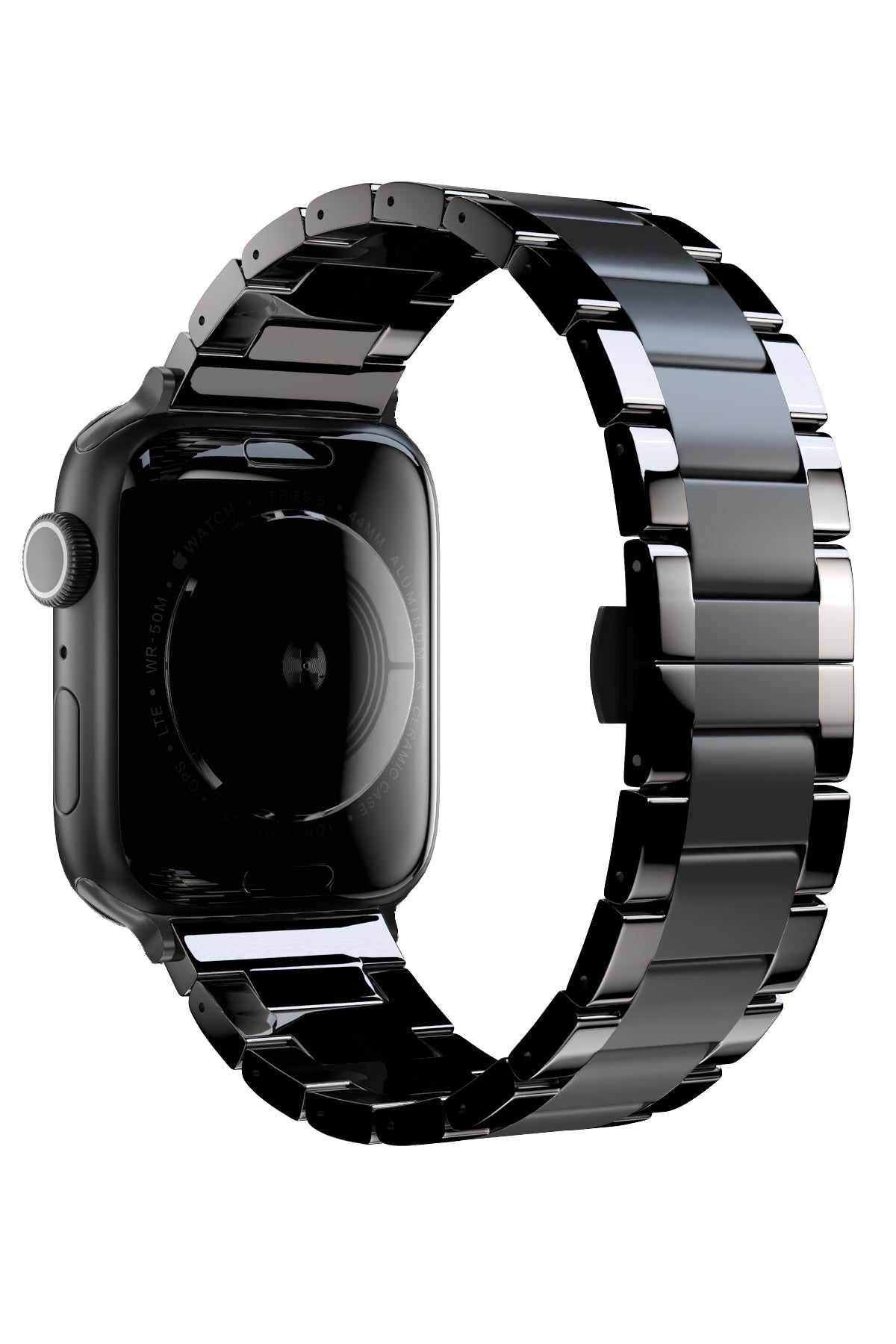 Apple Watch Uyumlu Mat Parlak Seramik Loop Kordon Siyah