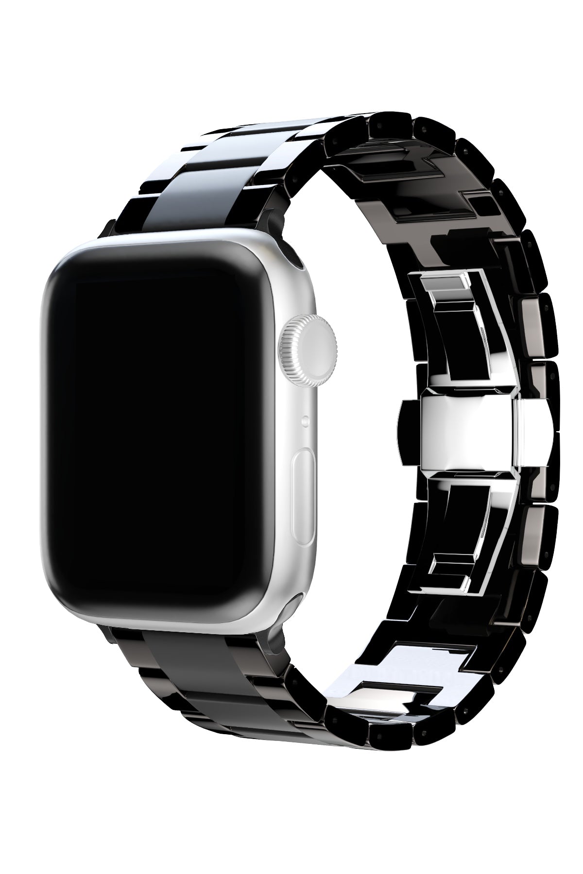 Apple Watch Uyumlu Mat Parlak Seramik Loop Kordon Siyah