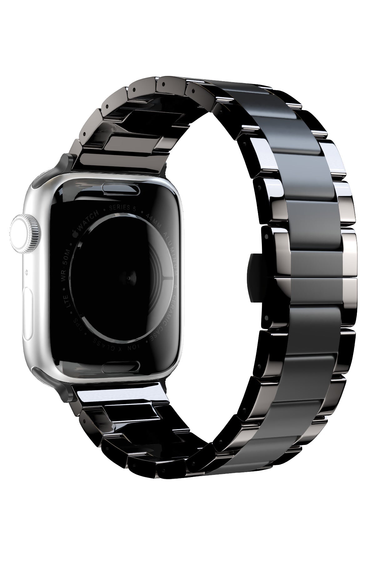 Apple Watch Uyumlu Mat Parlak Seramik Loop Kordon Siyah