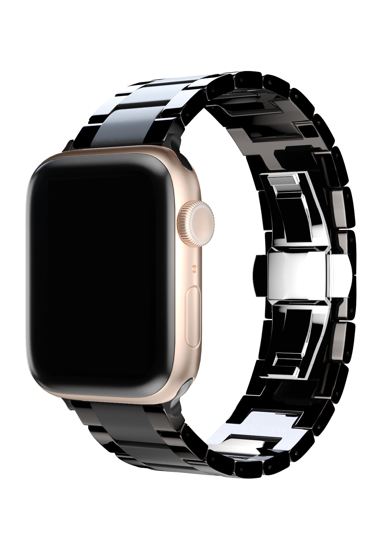 Apple Watch Uyumlu Mat Parlak Seramik Loop Kordon Siyah