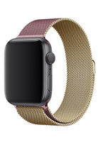 Apple Watch Uyumlu Metal Milano Loop Altın Pembe