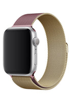 Apple Watch Uyumlu Metal Milano Loop Altın Pembe