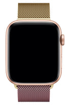 Apple Watch Uyumlu Metal Milano Loop Altın Pembe