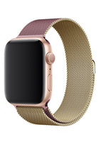 Apple Watch Uyumlu Metal Milano Loop Altın Pembe