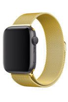 Apple Watch Uyumlu Metal Milano Loop Altın