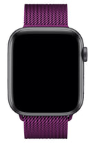 Apple Watch Uyumlu Metal Milano Loop Fuşya