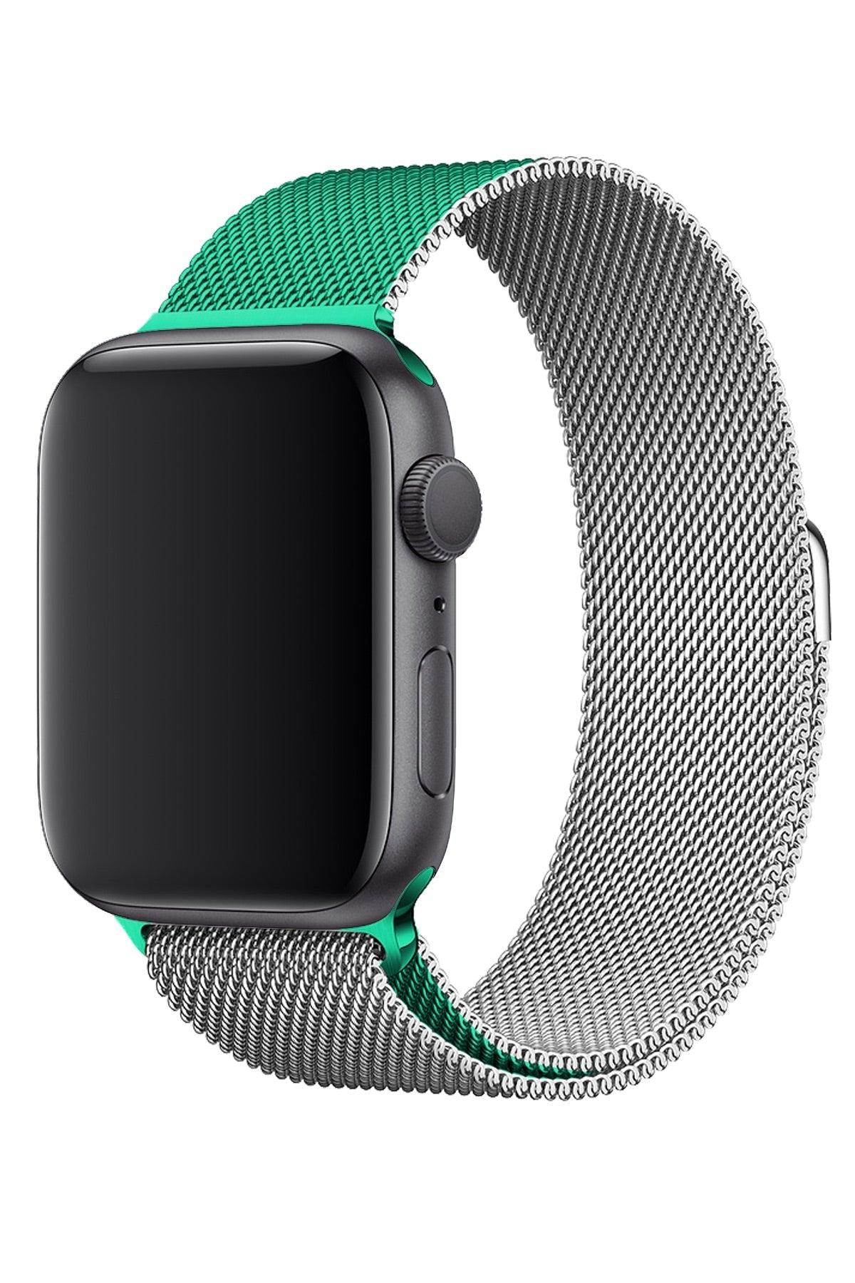 Apple Watch Uyumlu Metal Milano Loop Gümüş Nane