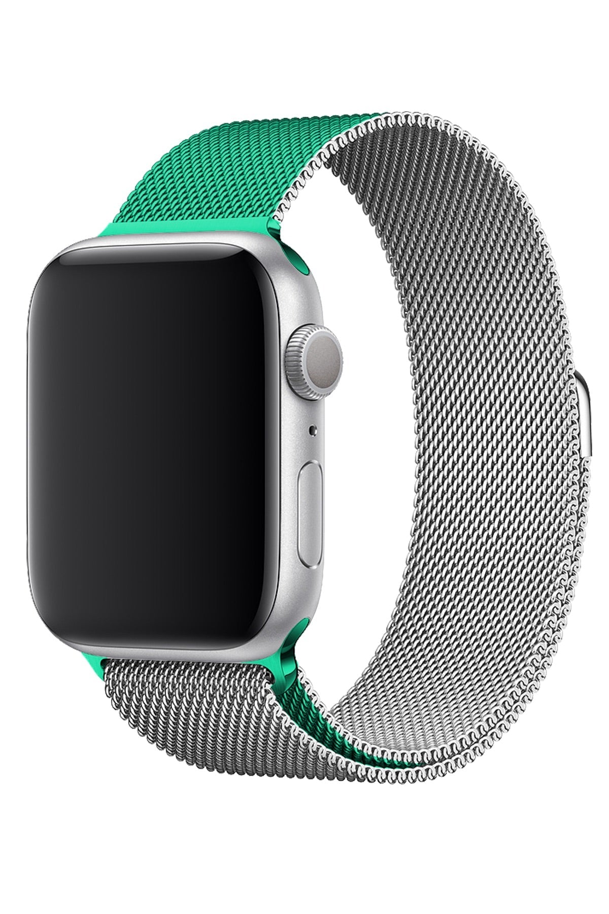 Apple Watch Uyumlu Metal Milano Loop Gümüş Nane