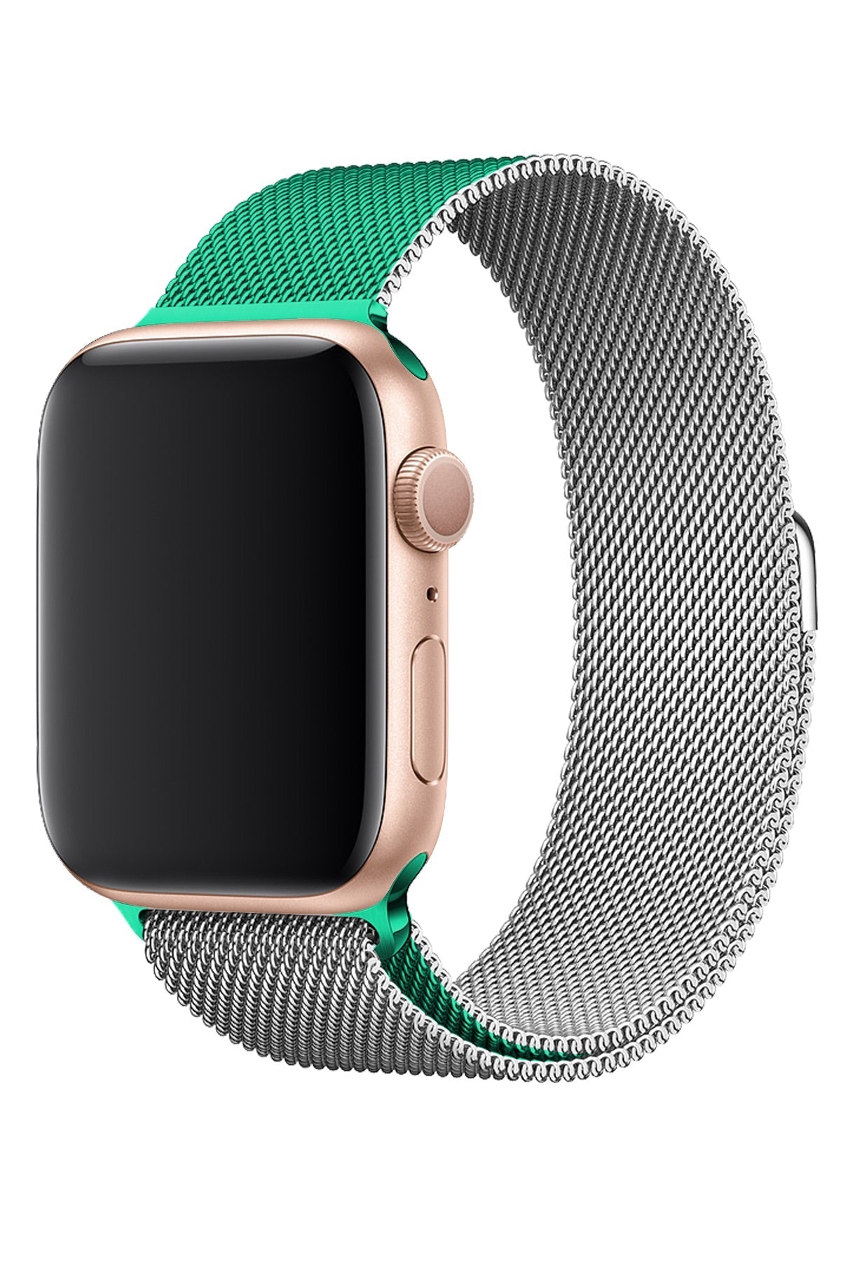Apple Watch Uyumlu Metal Milano Loop Gümüş Nane