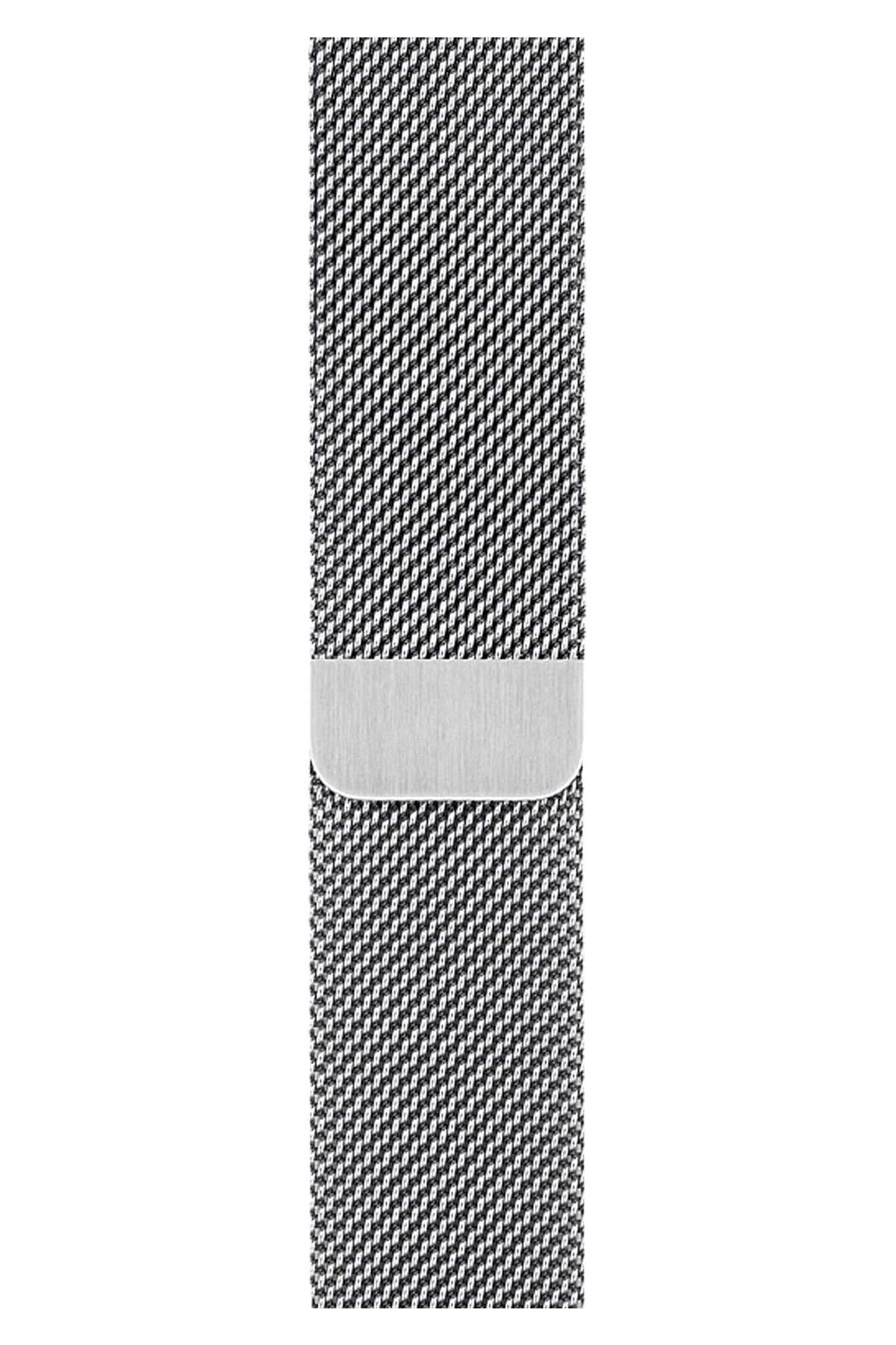 Apple Watch Uyumlu Metal Milano Loop Gümüş