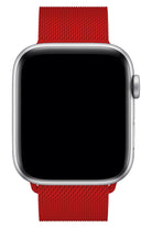 Apple Watch Uyumlu Metal Milano Loop Kırmızı