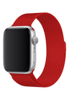 Apple Watch Uyumlu Metal Milano Loop Kırmızı