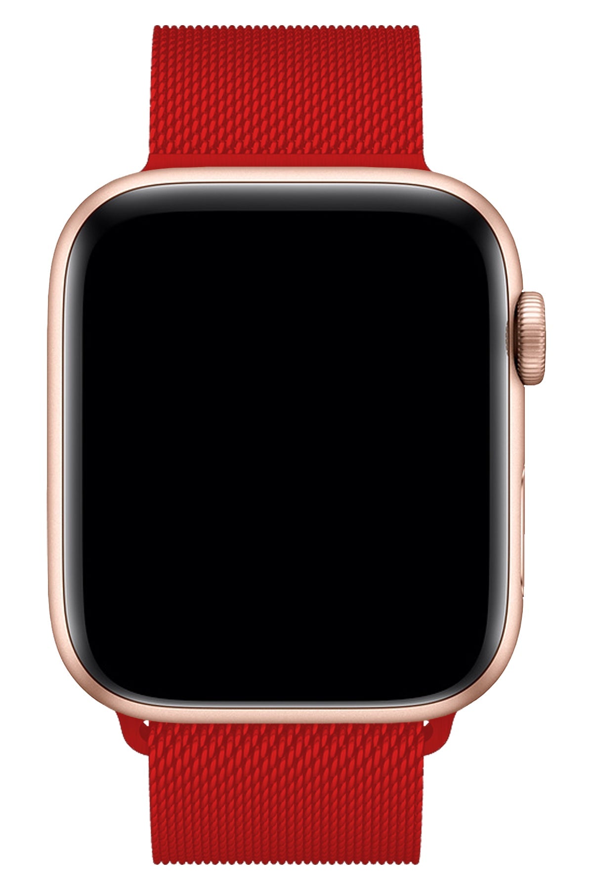 Apple Watch Uyumlu Metal Milano Loop Kırmızı