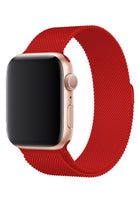 Apple Watch Uyumlu Metal Milano Loop Kırmızı