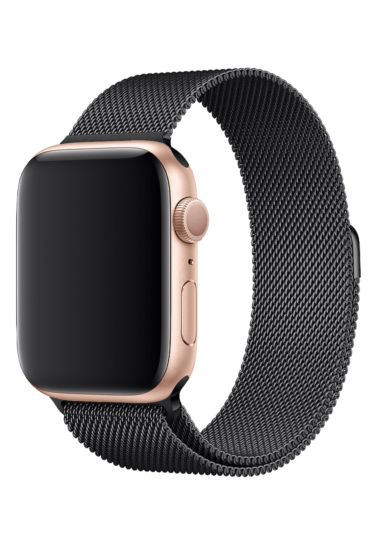 Apple Watch Uyumlu Metal Milano Loop Siyah