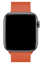 Apple Watch Uyumlu Metal Milano Loop Turuncu