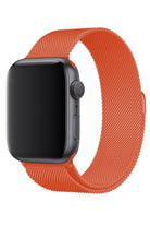 Apple Watch Uyumlu Metal Milano Loop Turuncu