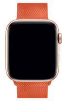 Apple Watch Uyumlu Metal Milano Loop Turuncu