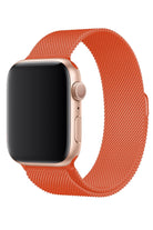 Apple Watch Uyumlu Metal Milano Loop Turuncu