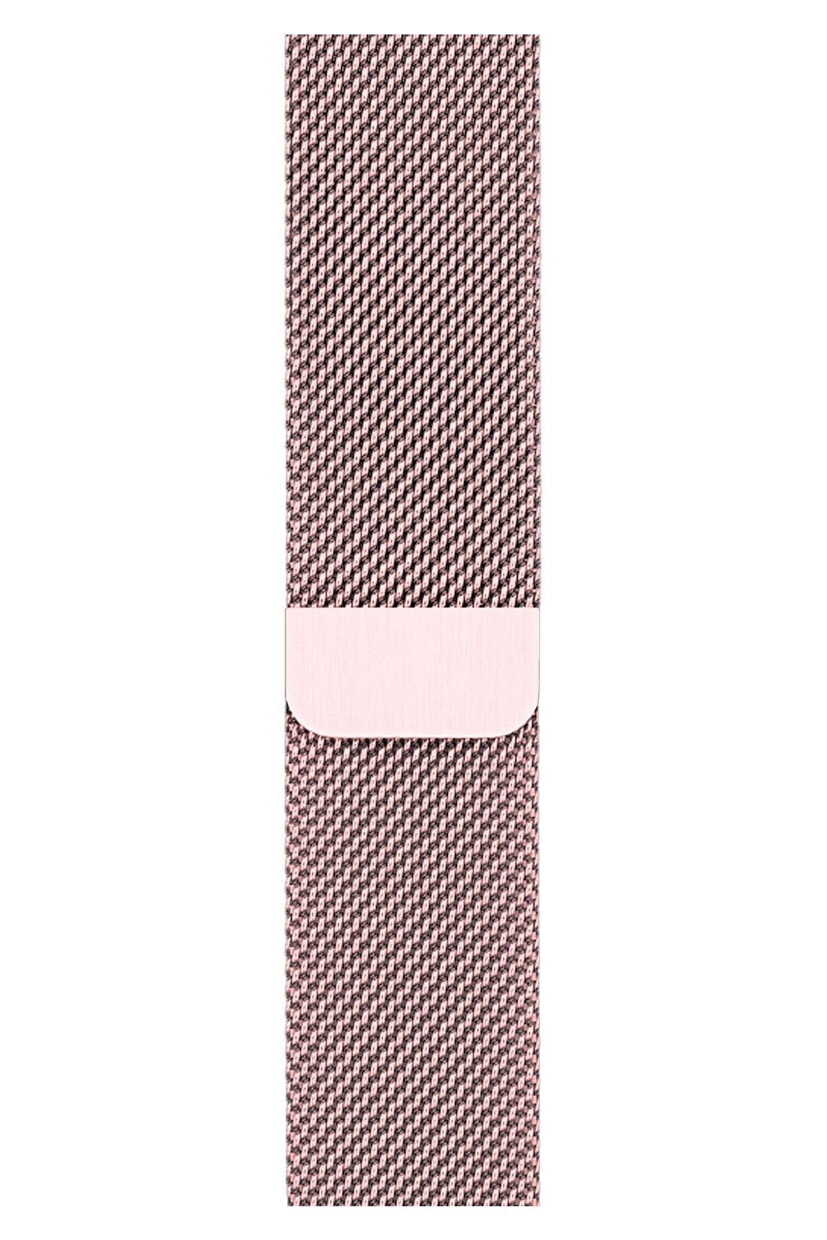 Apple Watch Uyumlu Metal Milano Loop Kum Pembe